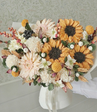 [Мирослава Садовая] [Zefir.mira] Осенний букет из зефирных цветов (2024