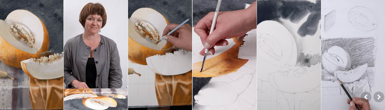 [Елена Базанова] [lectoroom] Натюрморт с дыней: урок акварельной живописи (2024)