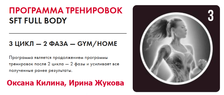 [Оксана Килина, Ирина Жукова] SFT Fullbody. 3 фаза. Тариф Home (2024)